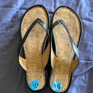 Nine West Black sandals sz 6-1/2